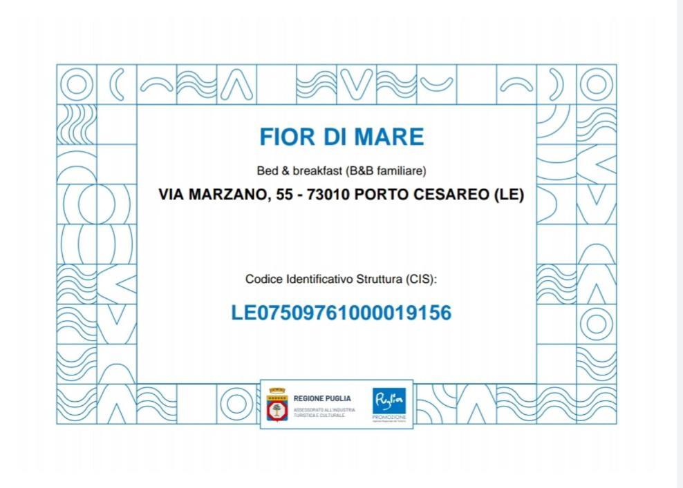 B&B Fior Di Mare Porto Cesareo Extérieur photo